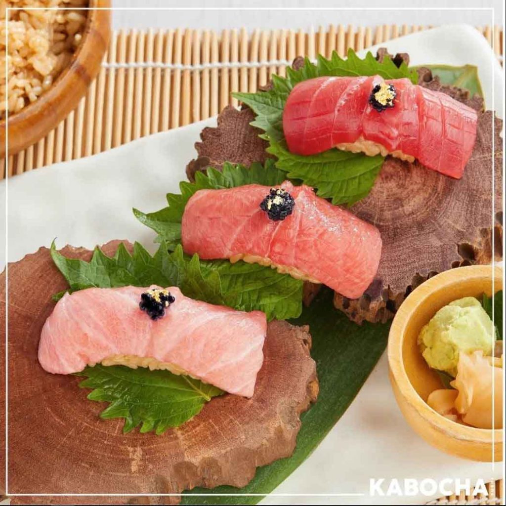 ร้านอาหารญี่ปุ่นใกล้ฉัน kabocha sushi delivery กิน อากามิ maguro
