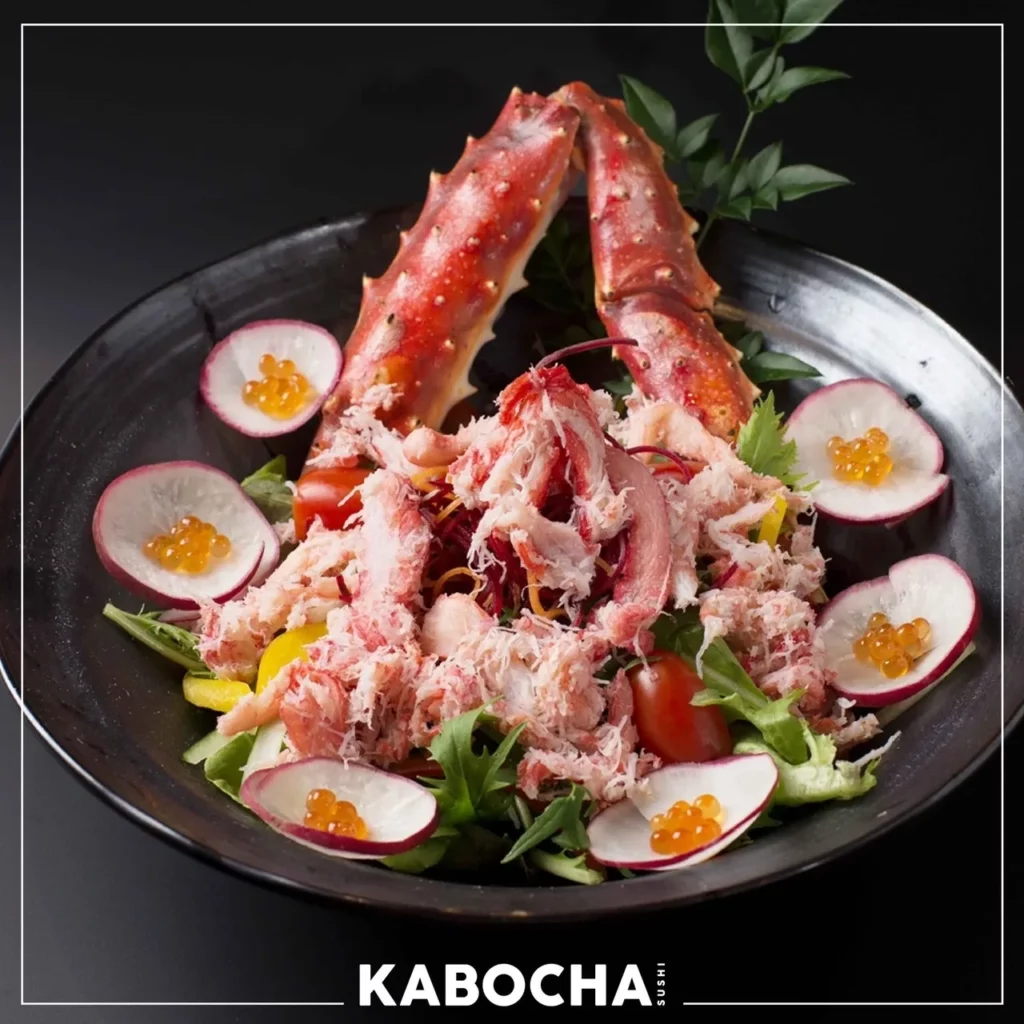 ปูอลาสก้า ปู 6 ชนิด จาก ร้านอาหารญี่ปุ่น kabocha sushi delivery