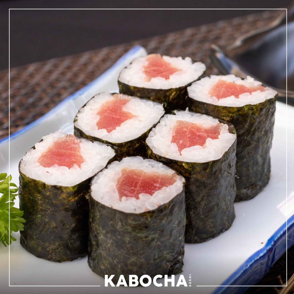 ร้านอาหารญี่ปุ่น kabocha sushi delivery เชิญชิม อาหารญี่ปุ่น ข้าวห่อสาหร่าย เทกกะมากิ