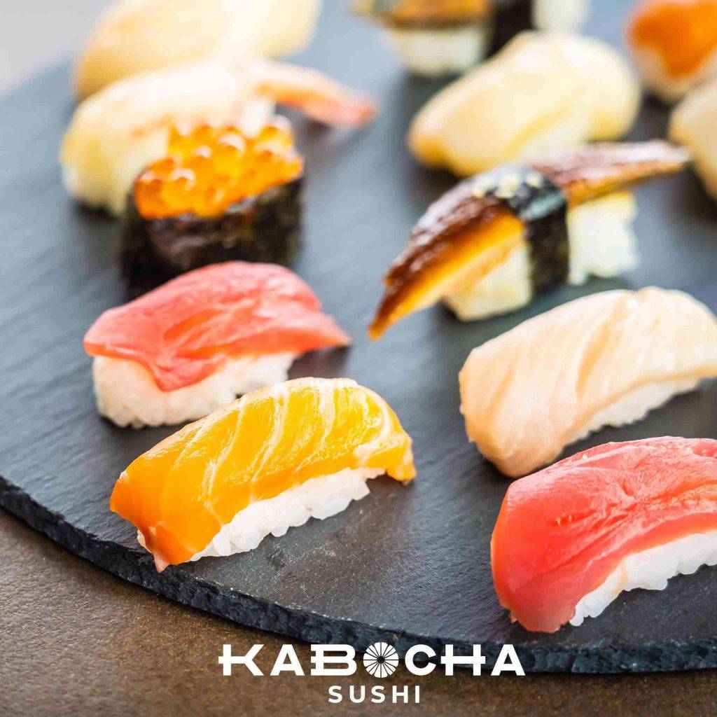 ภาพ ซูชิ อาหารญี่ปุ่น จาก kabocha sushi delivery