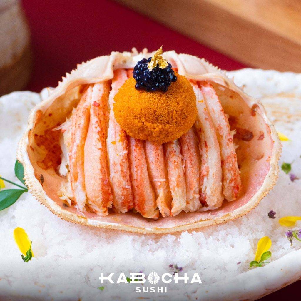 ฤดูกาลแห่งการ กิน ปู เมนู อาหารญี่ปุ่น หน้าหนาว โดย kabocha sushi