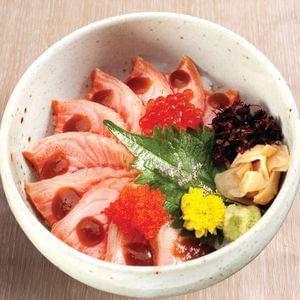 Aburi salmon saikyo don